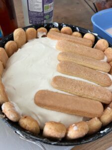 Himbeer Vanilletorte mit Biskotten